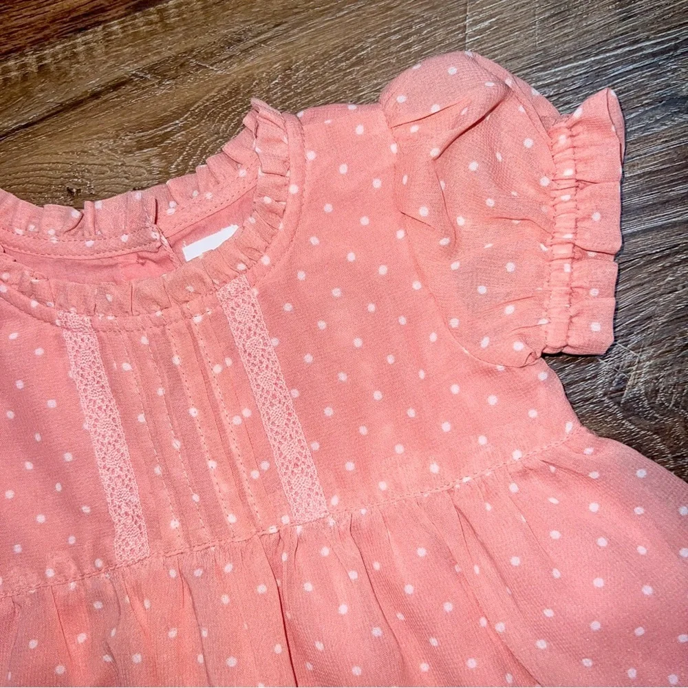 babyGAP Baby Girls Chiffon Dress, Potpourri Pink, Size 12-18M